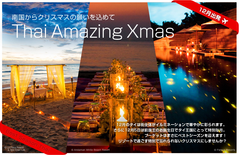 南国からクリスマスの願いを込めて Thai Amazing Xmas 12月出発